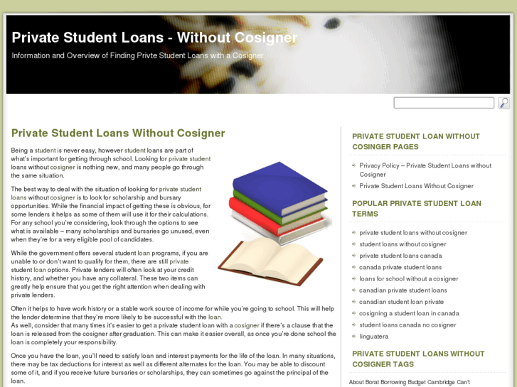 www.privatestudentloanswithoutcosigner.org