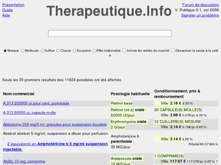 www.therapeutique.info