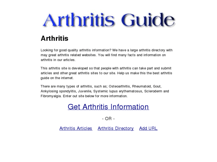 www.yourarthritisguide.info