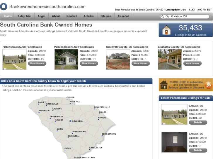www.bankownedhomesinsouthcarolina.com
