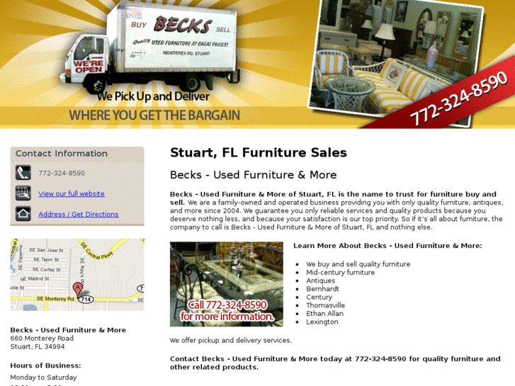 www.becksusedfurniture-more.com