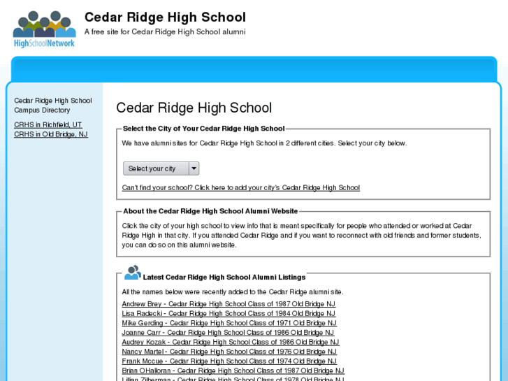 www.cedarridgehighschool.net