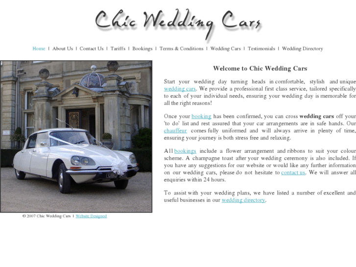 www.chic-wedding-cars.co.uk