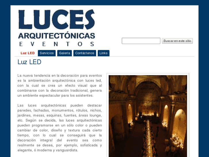 www.lucesarquitectonicaseventos.com