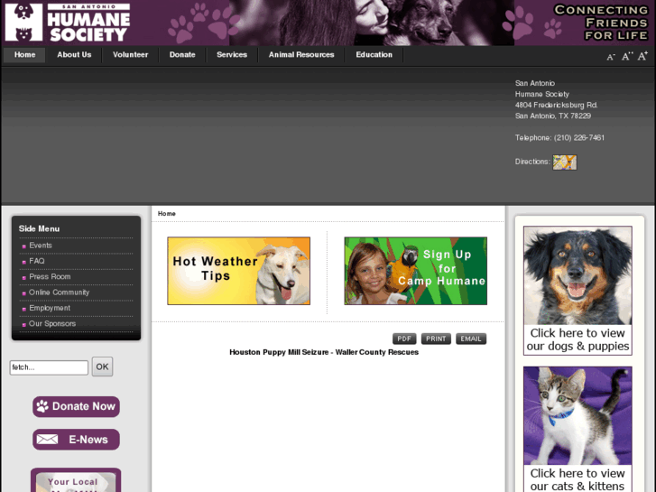 www.sahumane.org