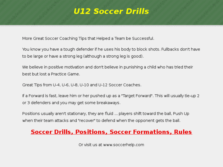 www.u12soccerdrills.com