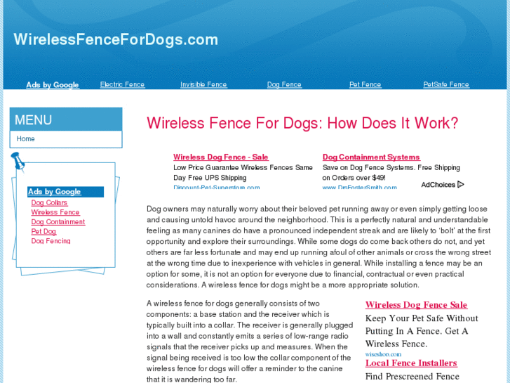 www.wirelessfencefordogs.com