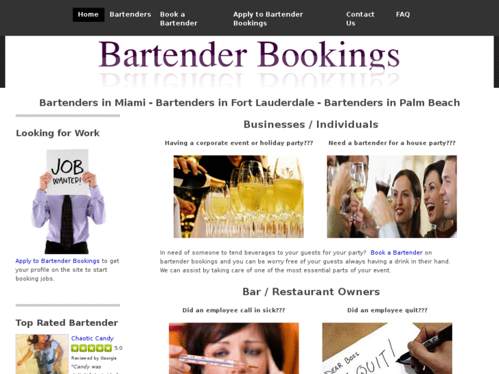 www.bartenderbookings.com