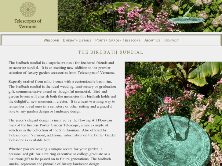 www.birdbathsundial.com