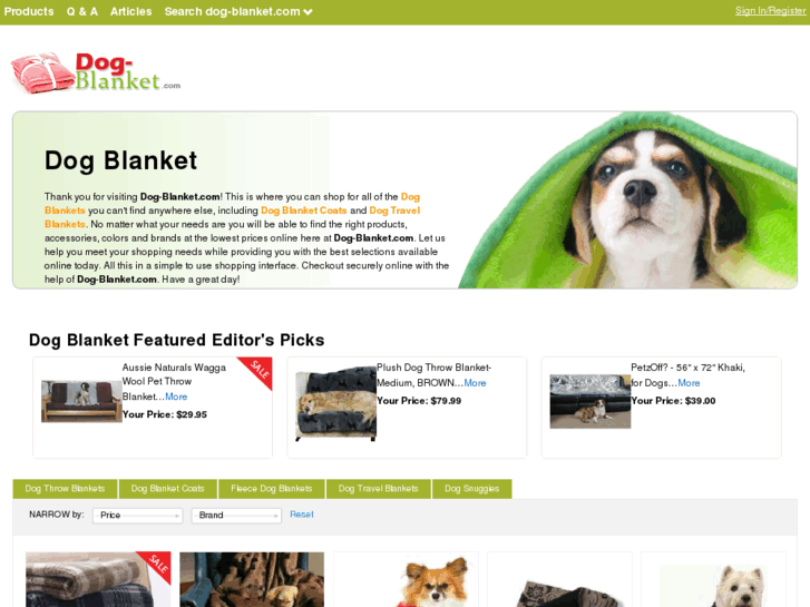 www.dog-blanket.com