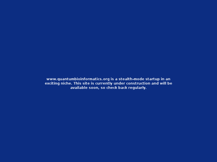 www.quantumbioinformatics.org