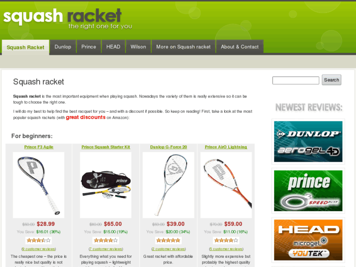 www.squashracketinfo.com