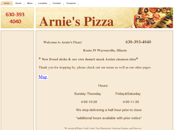 www.arnies-pizza.com