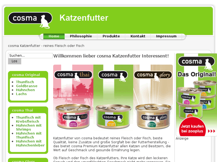 www.cosma-katzenfutter.com