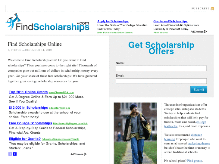 www.findscholarships.com