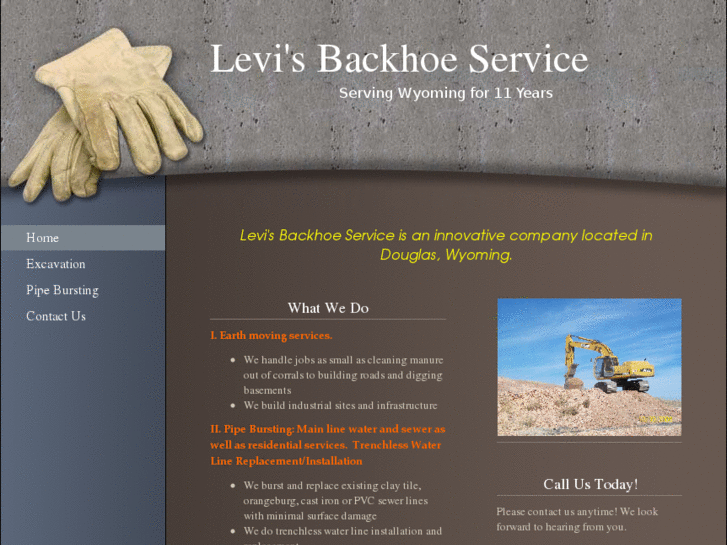 www.levisbackhoeservice.com