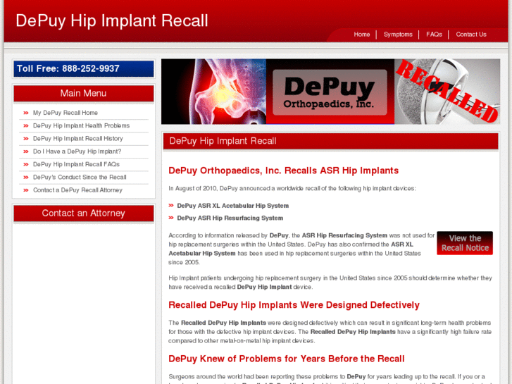 www.mydepuyrecall.com