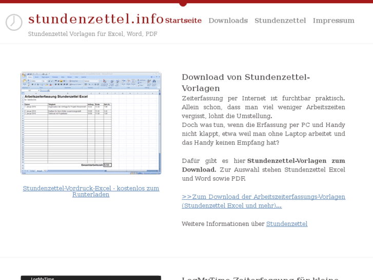 www.stundenzettel.info