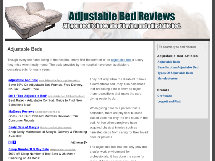 www.adjustablebedreviews.org