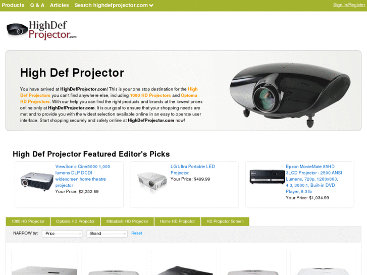 www.highdefprojector.com