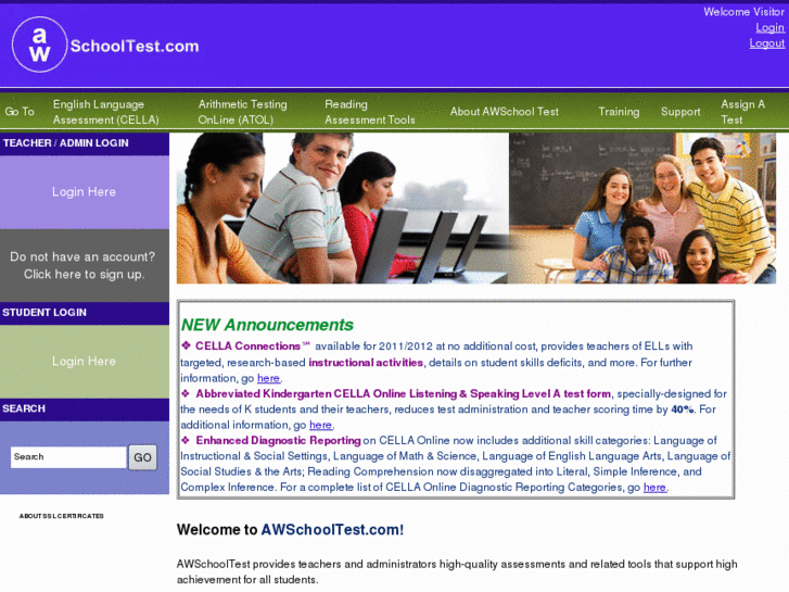 www.awschooltest.net
