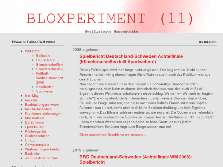 www.bloxperiment.de
