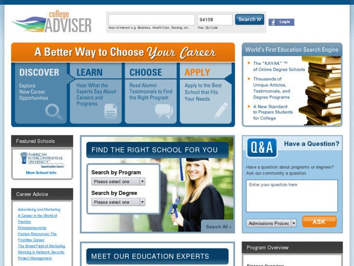 www.collegeadviser.com