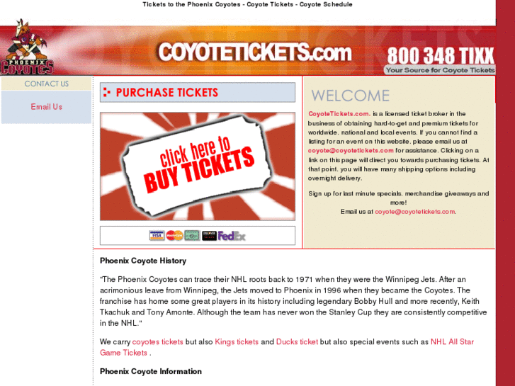 www.coyotetickets.com