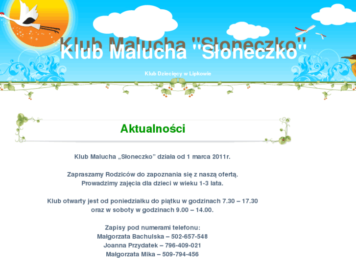 www.klubsloneczko.info