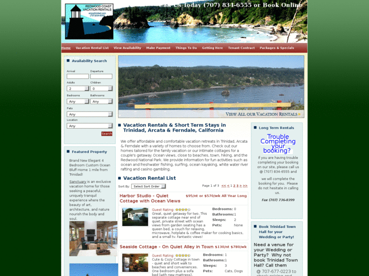 www.redwoodcoastvacationrentals.com