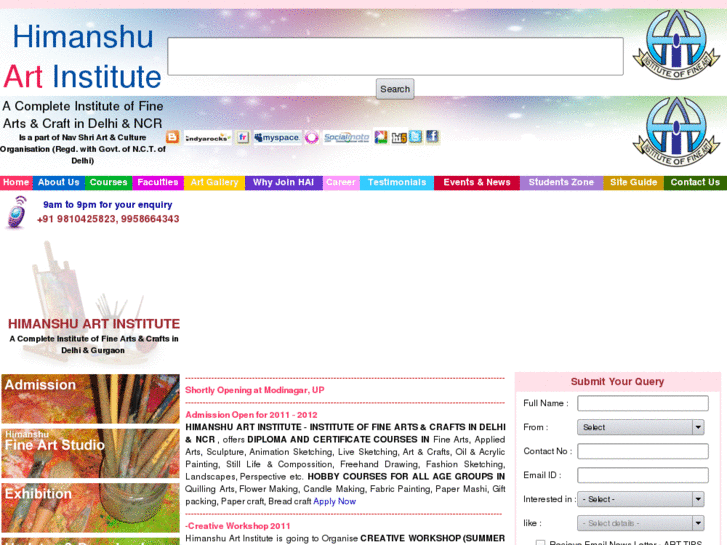 www.himanshuartinstitute.com