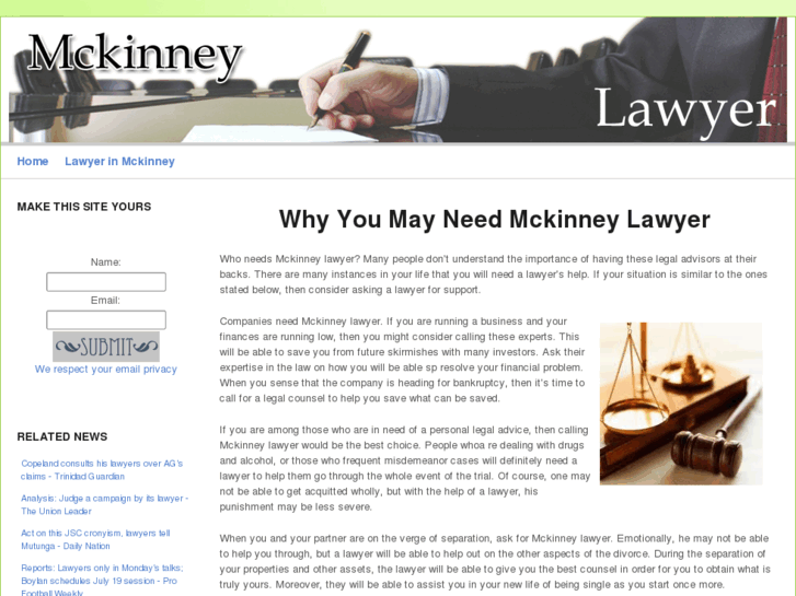 www.mckinneylawyer.org