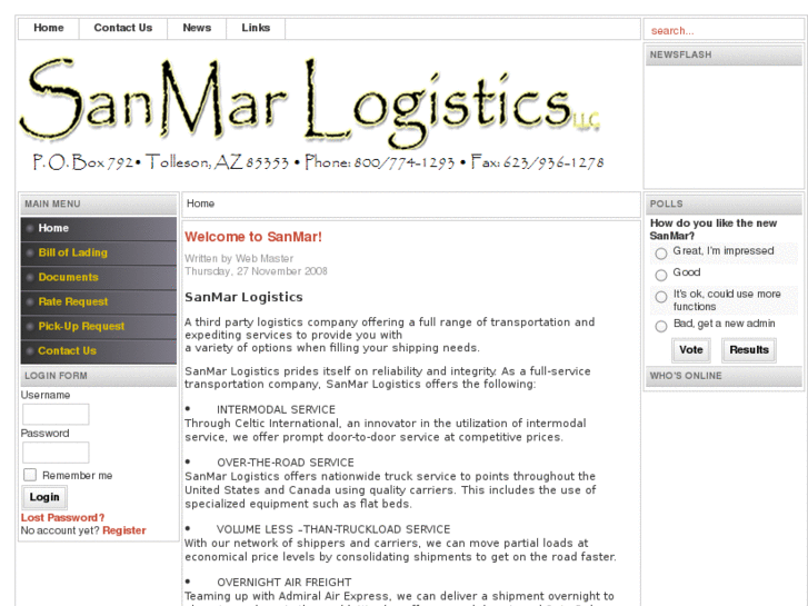 www.sanmarlogistics.com