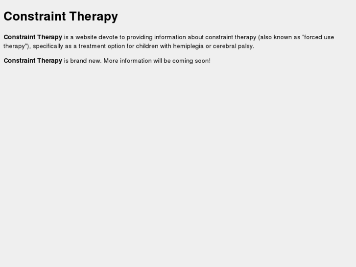 www.constrainttherapy.org