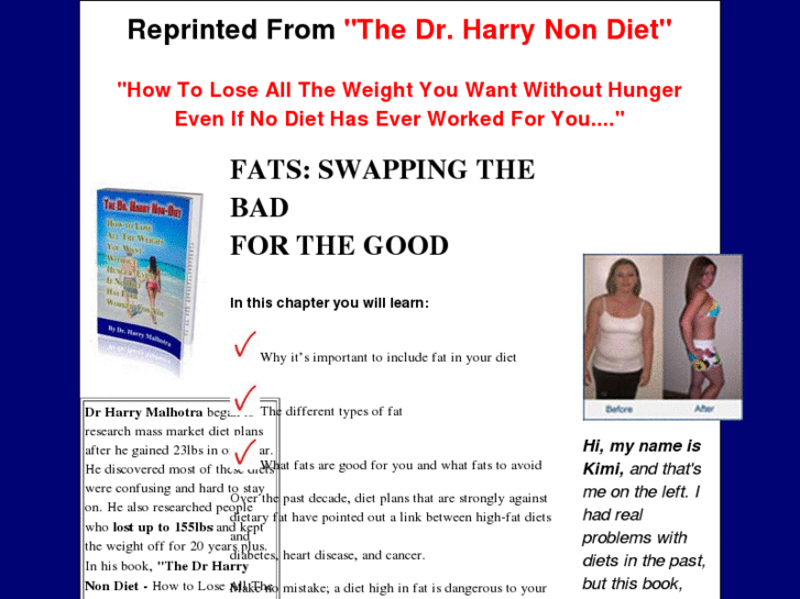 www.drharrygoodfatsbadfats.com