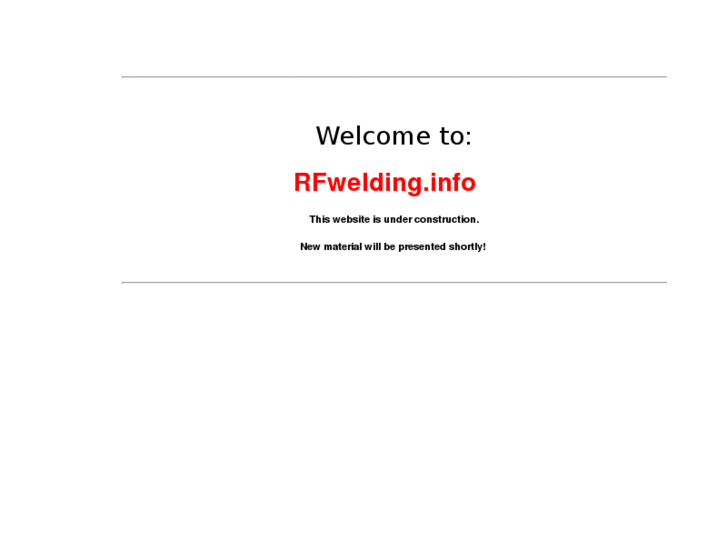 www.rfwelding.info