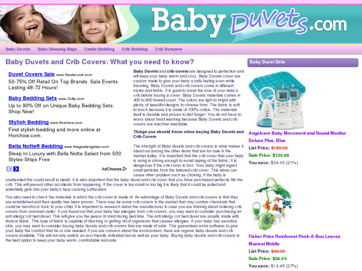 www.babyduvets.com