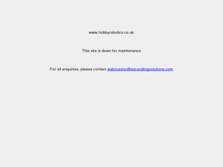 www.hobbyrobotics.co.uk