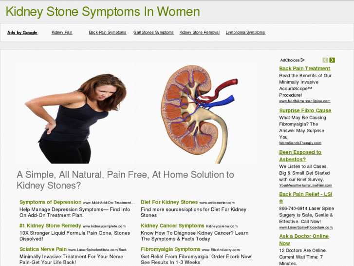 www.kidneystonessymptomsinwomen.org