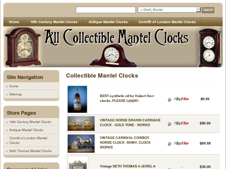 www.allcollectiblemantelclocks.com