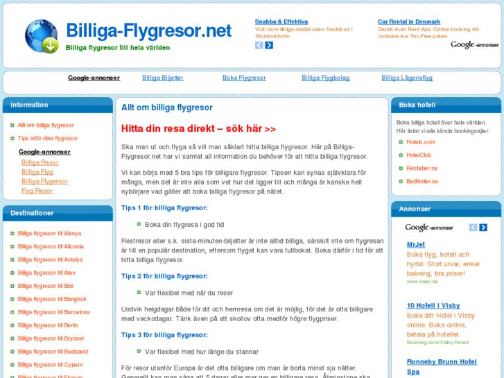 www.billiga-flygresor.net