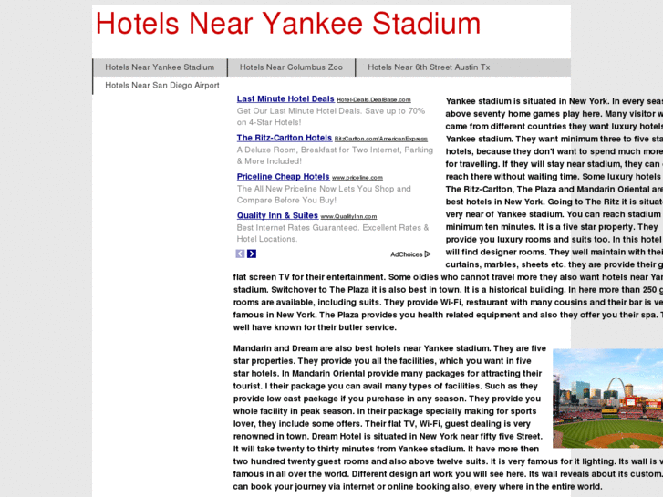 www.hotelsnearyankeestadium.com