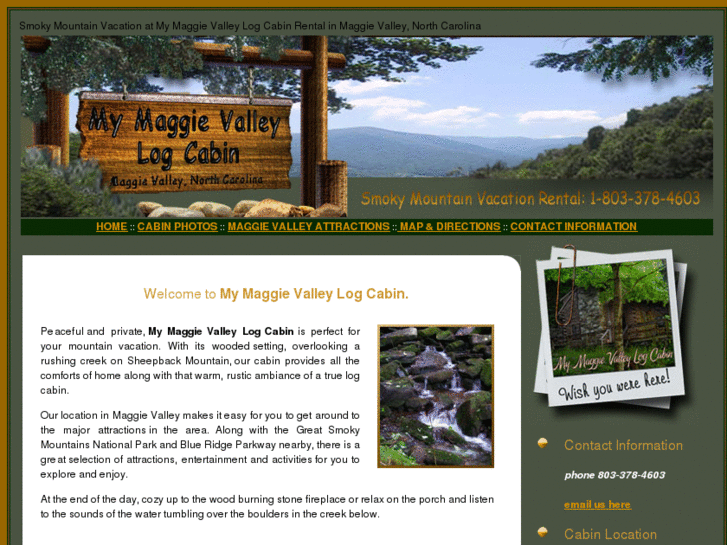 www.mymaggievalleylogcabin.com