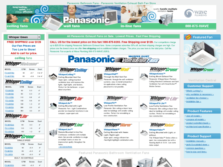 www.panasonicbathroomfans.com