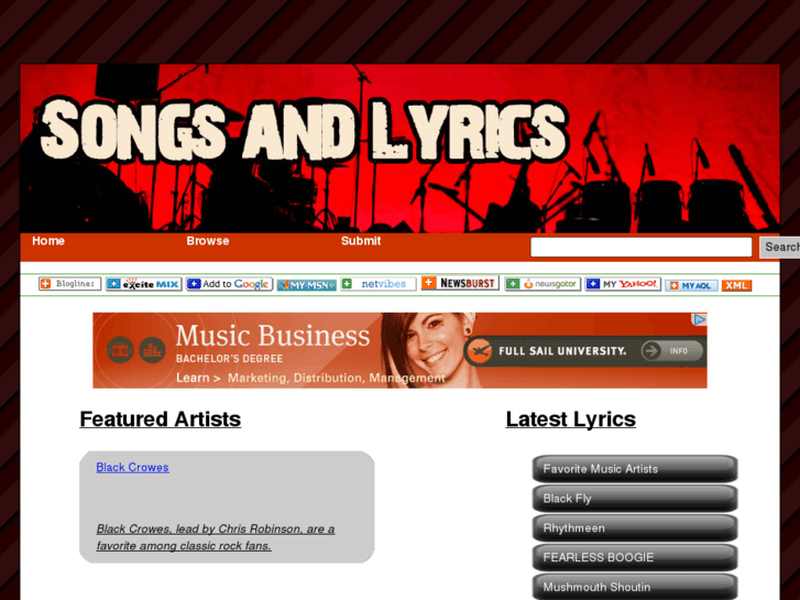 www.rightsongslyrics.com