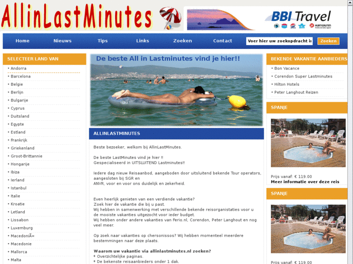 www.allinlastminutes.nl