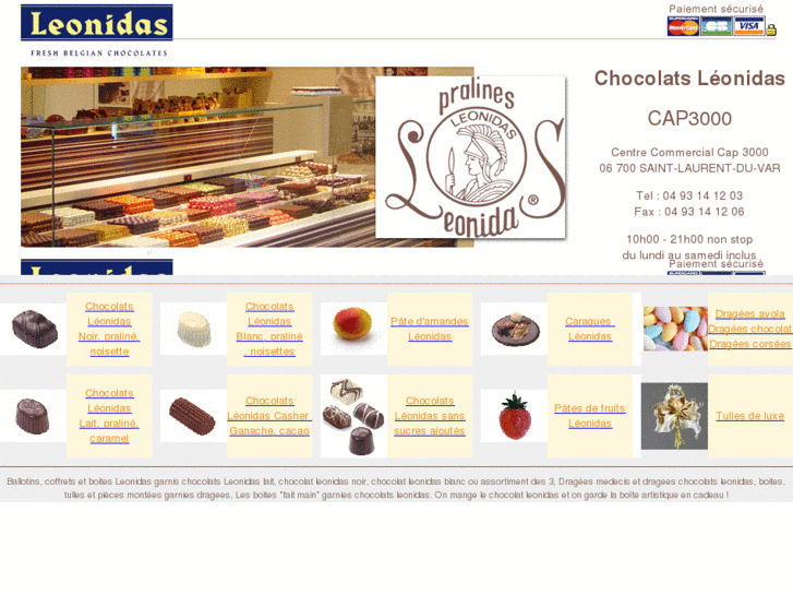 www.leonidas-chocolats-cap3000.com