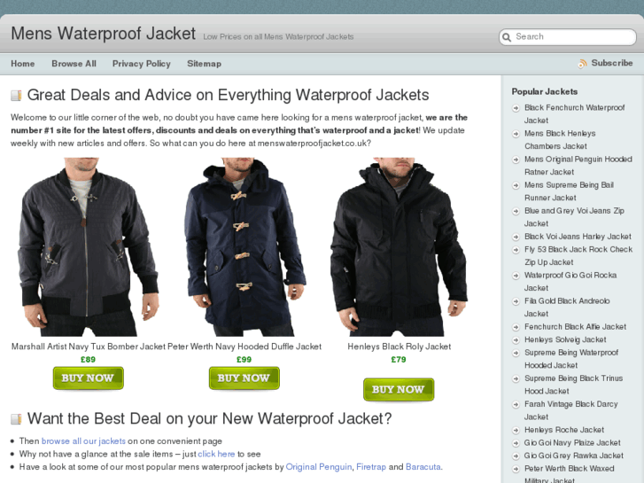 www.menswaterproofjacket.co.uk