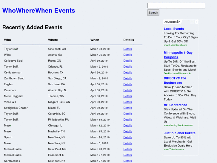 www.whowherewhenevents.com