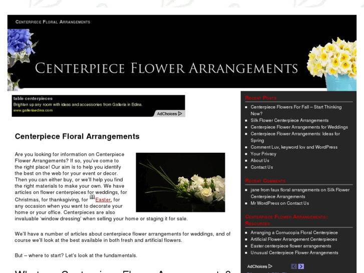 www.centerpieceflowerarrangements.com